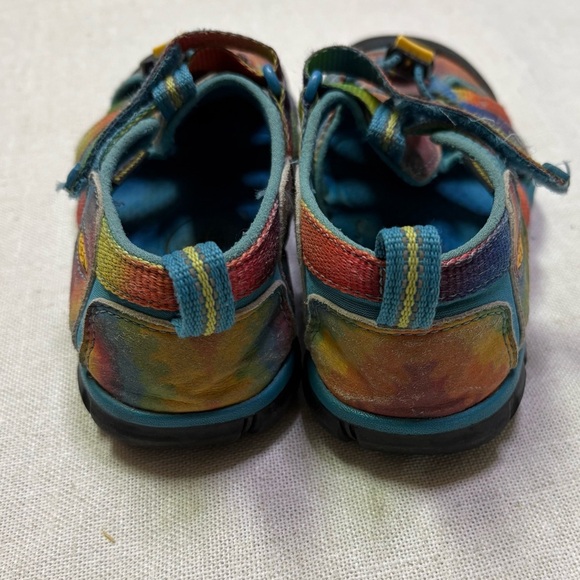 Keen Girls 13 Newport H2 Blue Rainbow Kids Sandals Water Shoes Outdoor Hiking - Picture 3 of 7